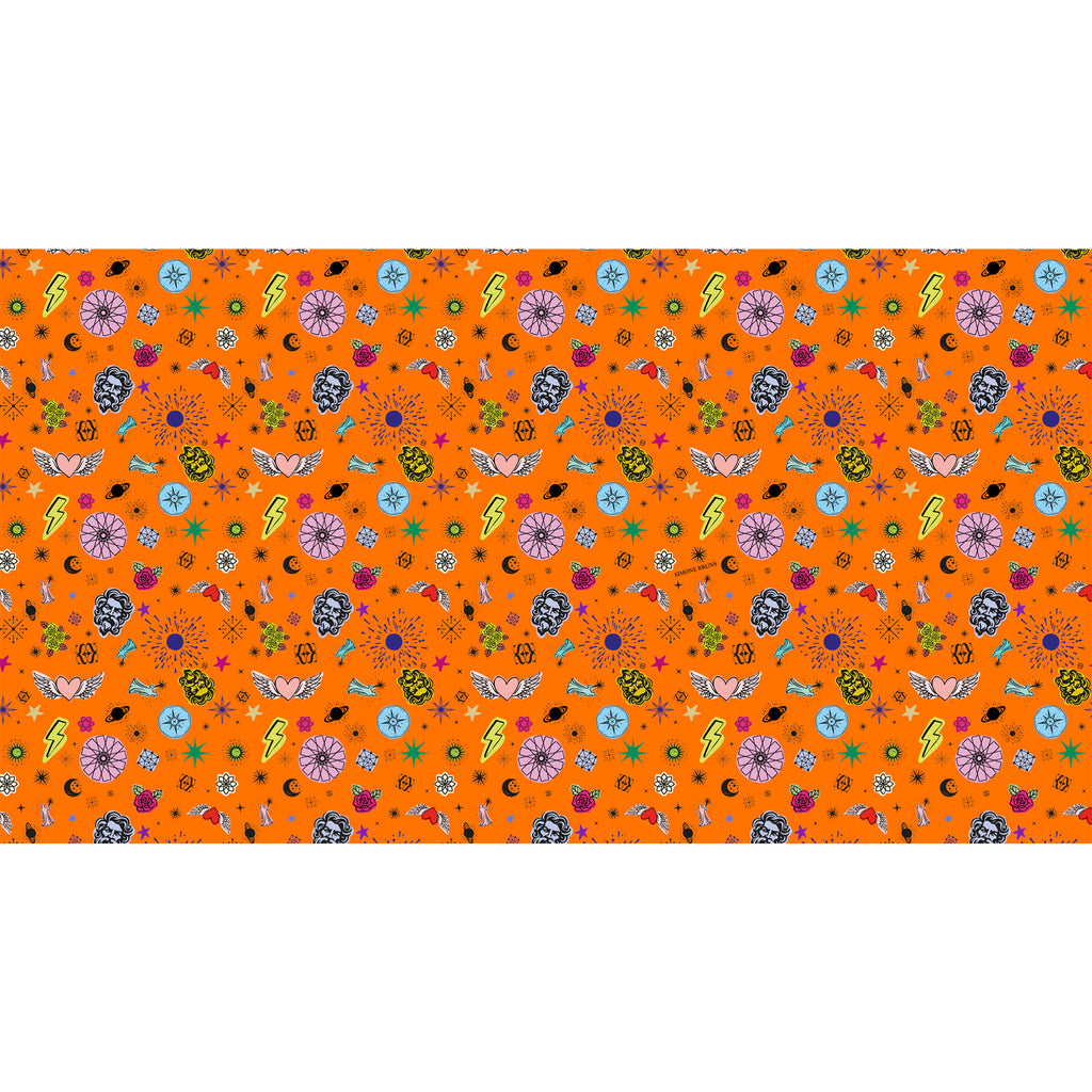 SKYFI DIGITAL PRINTED SCARF - jello