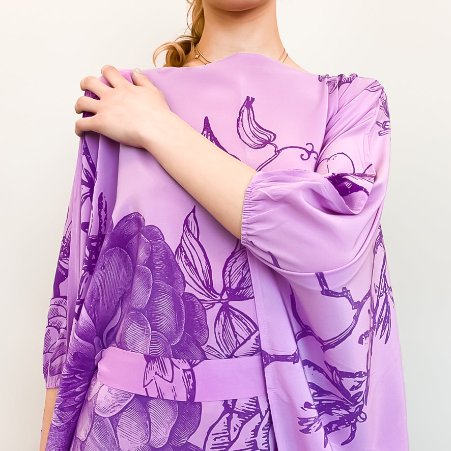 FLOWER EXPLOSION EVENING DRESS