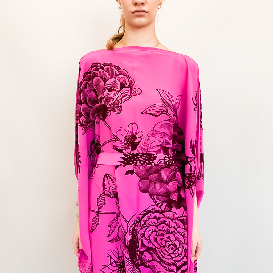 FLOWER EXPLOSION EVENING DRESS