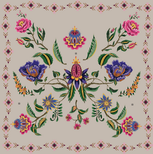 ETHNO FLORAL MINI NECK TIE