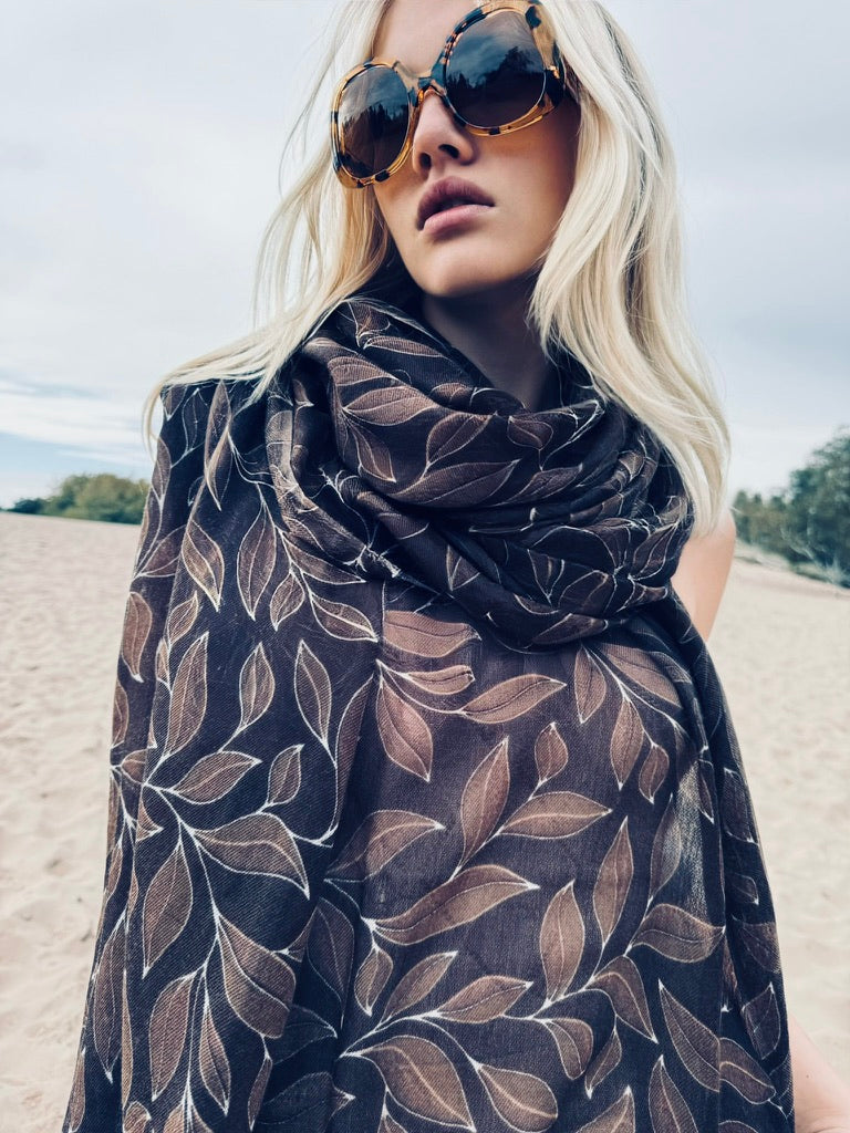 VINE CASHMERE SCARF