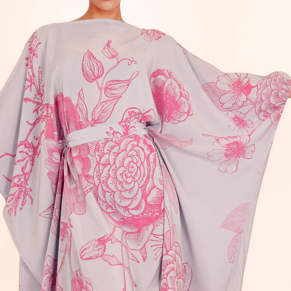 FLOWER EXPLOSION EVENING DRESS