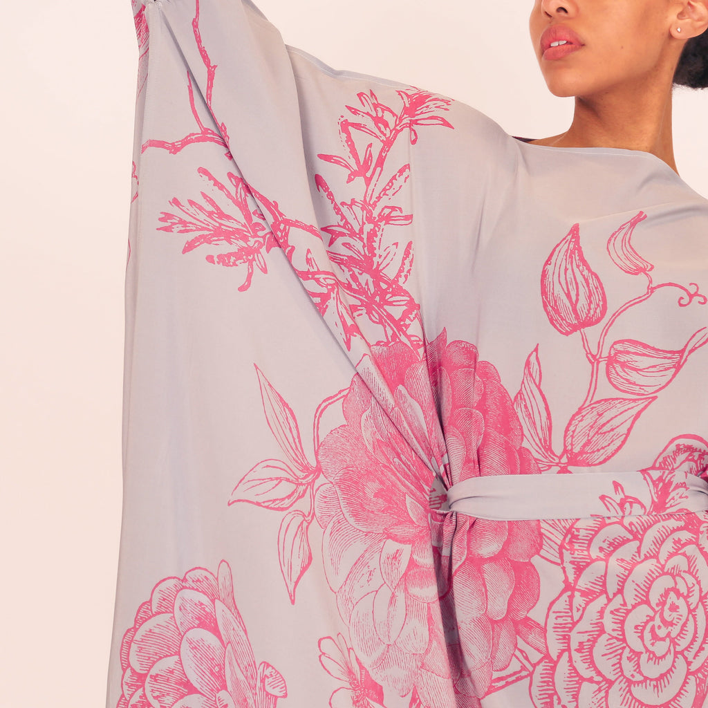 FLOWER EXPLOSION EVENING DRESS