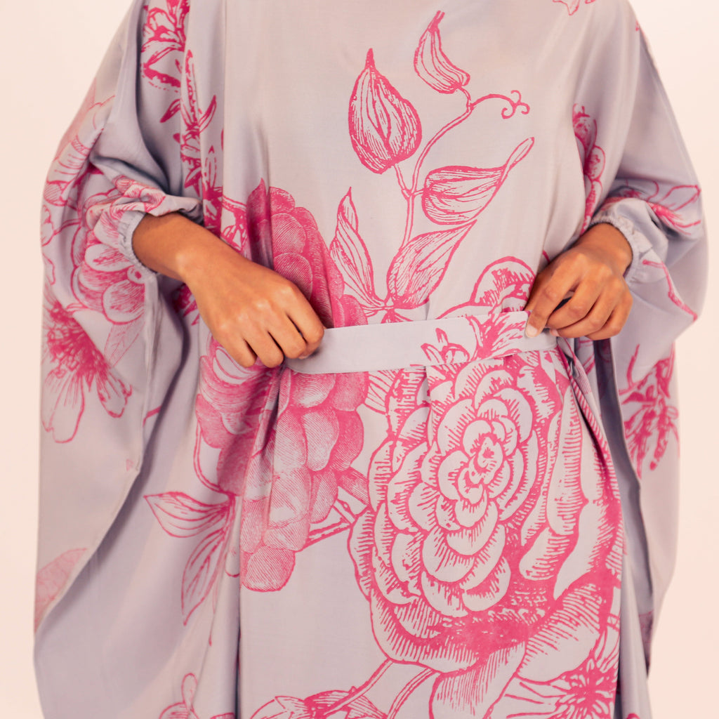 FLOWER EXPLOSION EVENING DRESS
