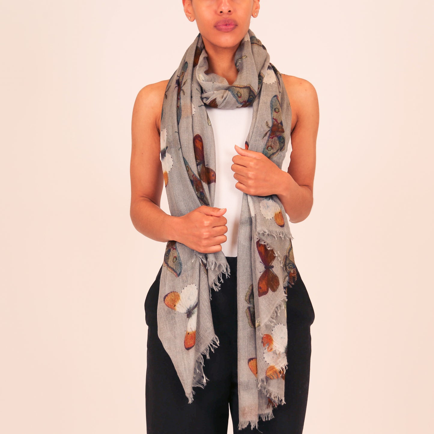 BUTTERFLY DANCE CASHMERE SCARF