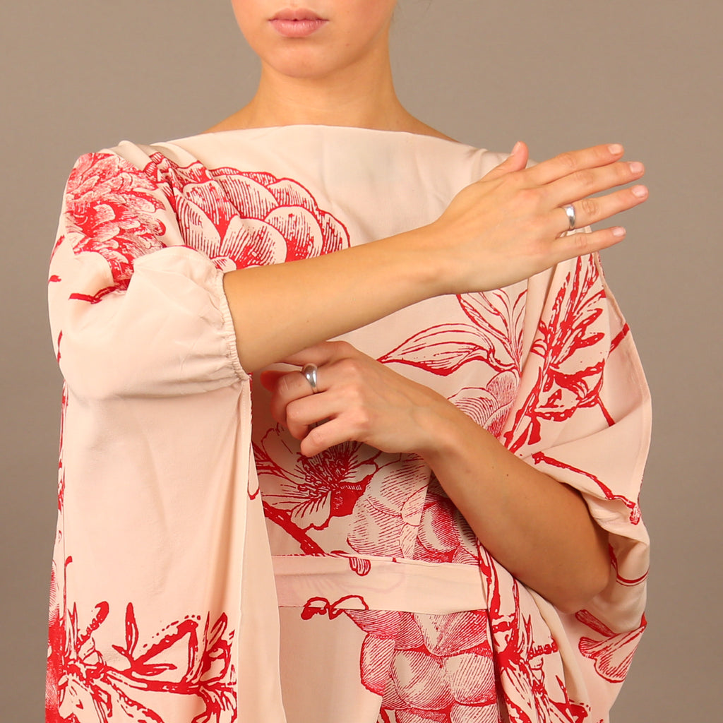 FLOWER EXPLOSION EVENING DRESS