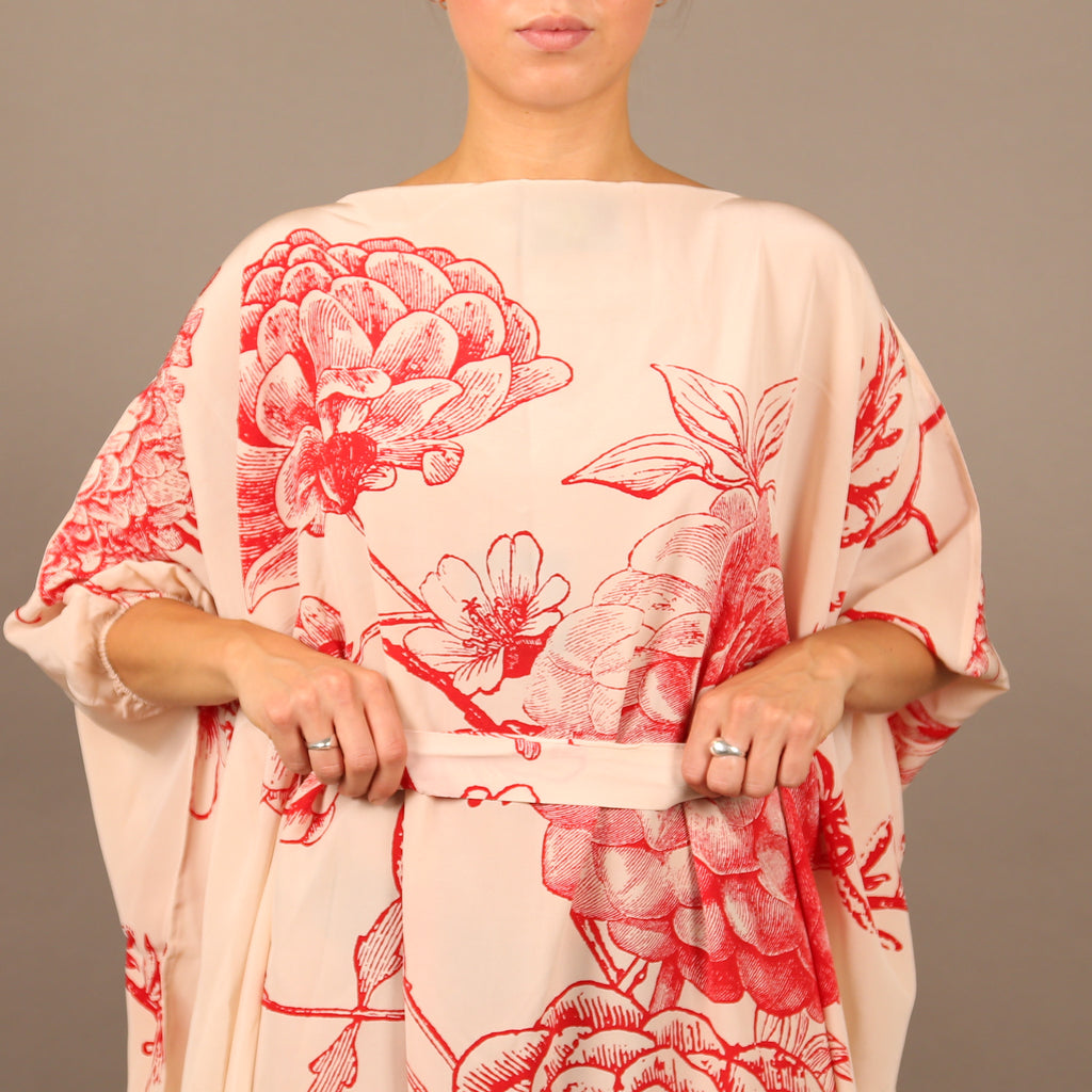 FLOWER EXPLOSION EVENING DRESS