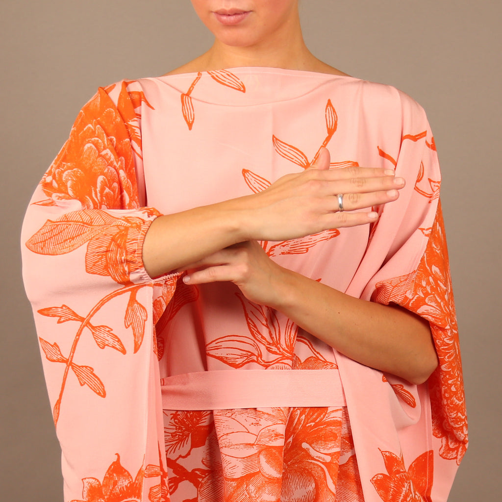 FLOWER EXPLOSION EVENING DRESS