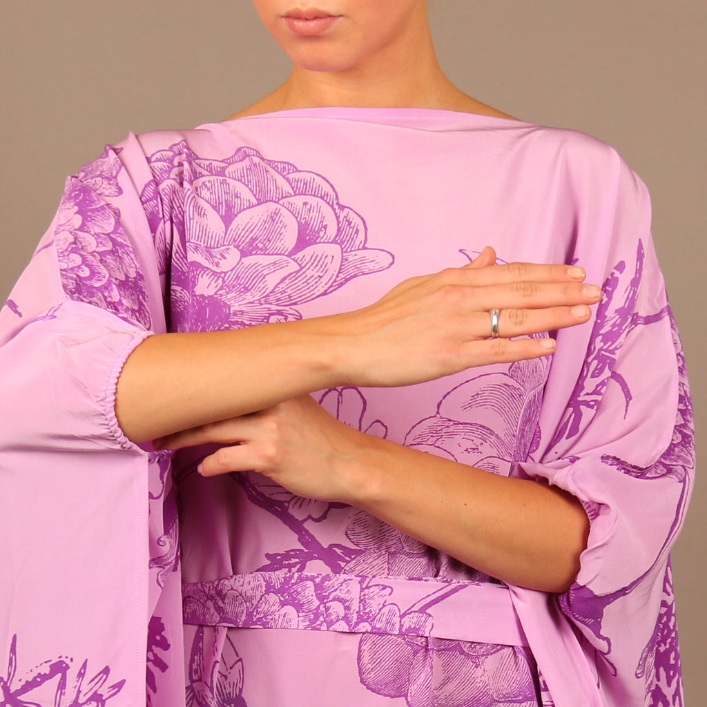 FLOWER EXPLOSION EVENING DRESS