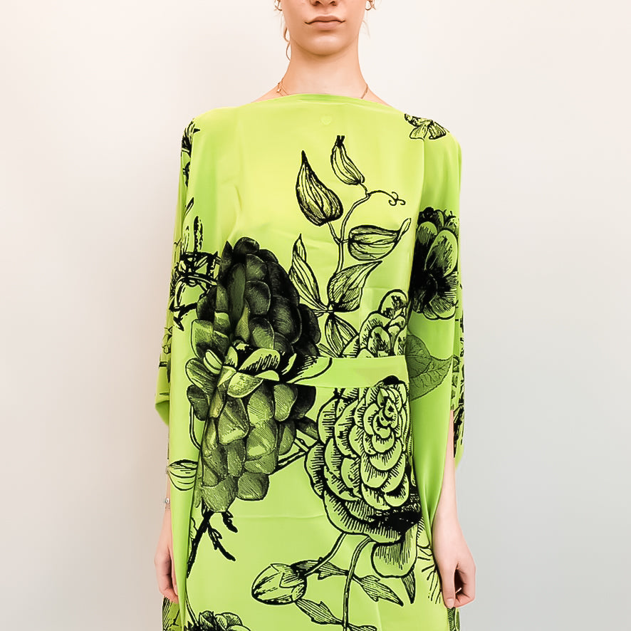FLOWER EXPLOSION EVENING DRESS