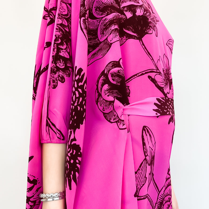 FLOWER EXPLOSION EVENING DRESS