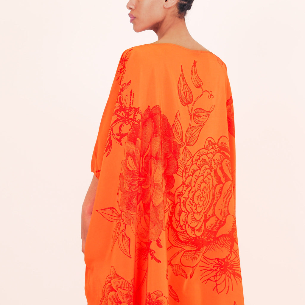 FLOWER EXPLOSION EVENING DRESS