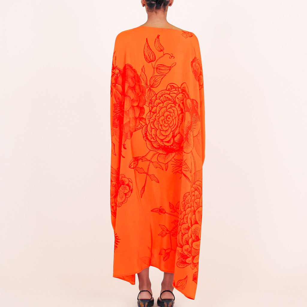 FLOWER EXPLOSION EVENING DRESS