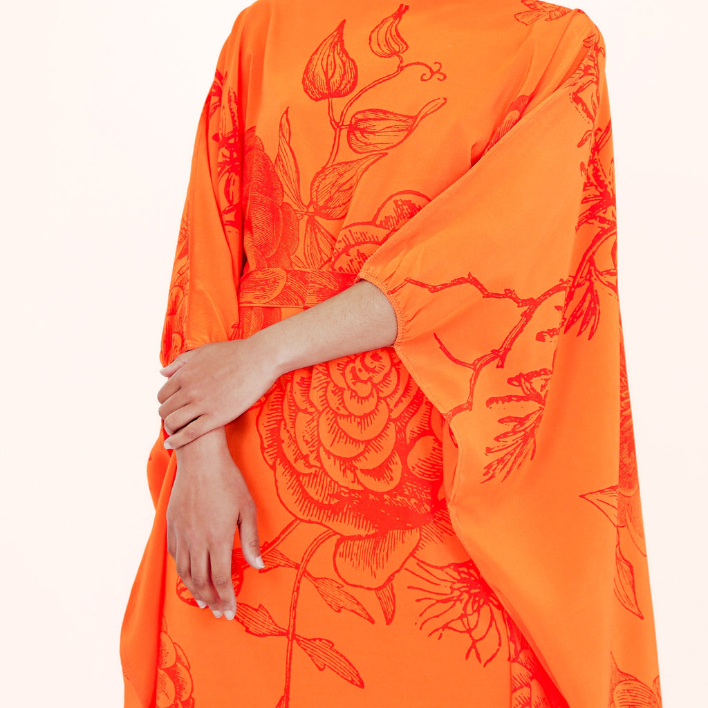 FLOWER EXPLOSION EVENING DRESS