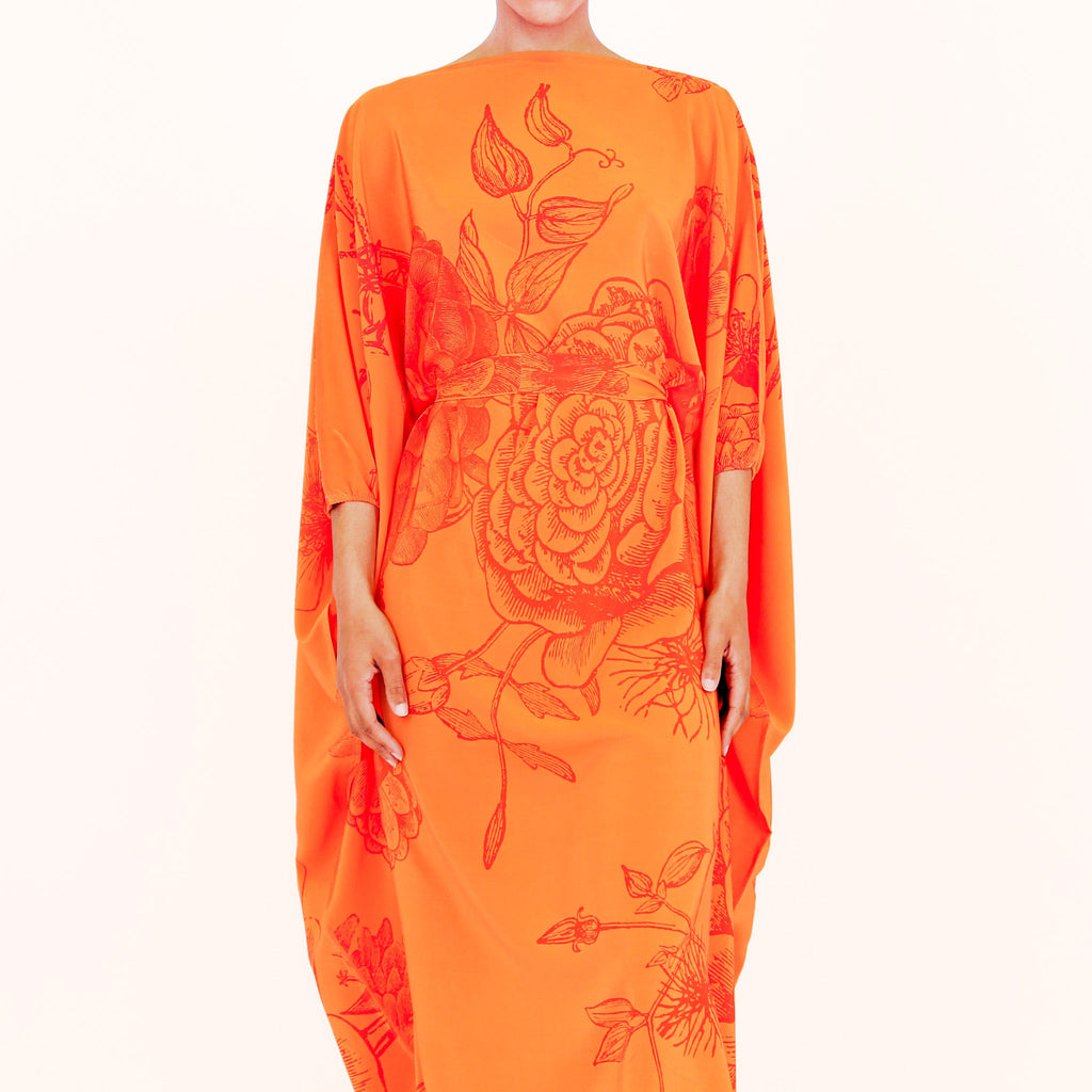 FLOWER EXPLOSION EVENING DRESS
