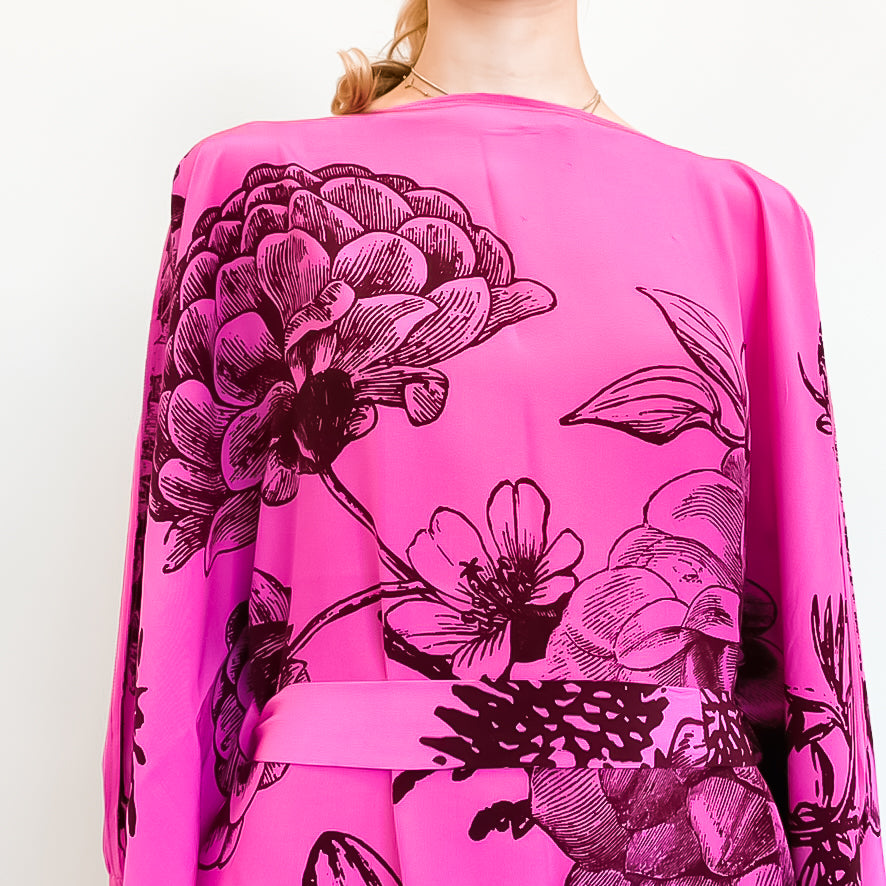 FLOWER EXPLOSION EVENING DRESS