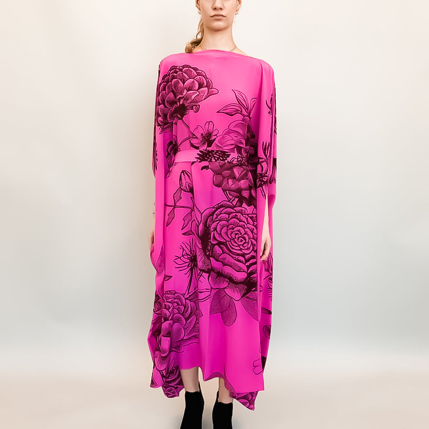 FLOWER EXPLOSION EVENING DRESS