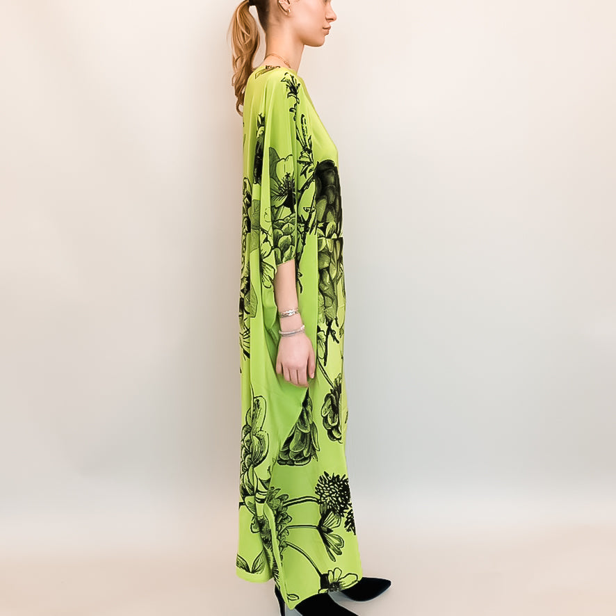 FLOWER EXPLOSION EVENING DRESS