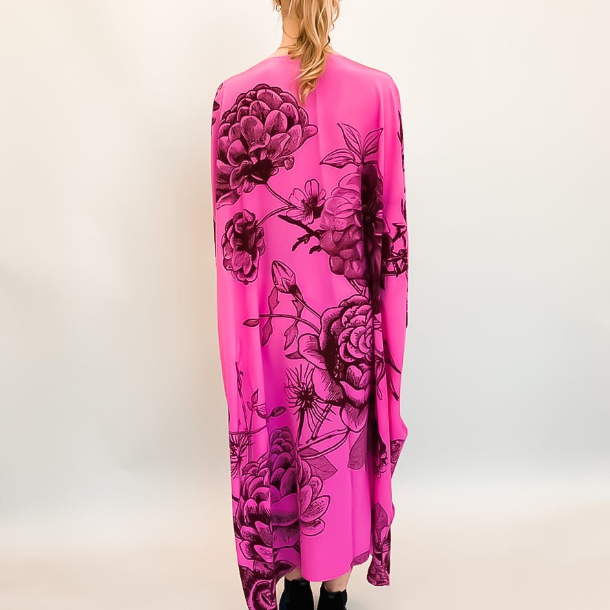 FLOWER EXPLOSION EVENING DRESS