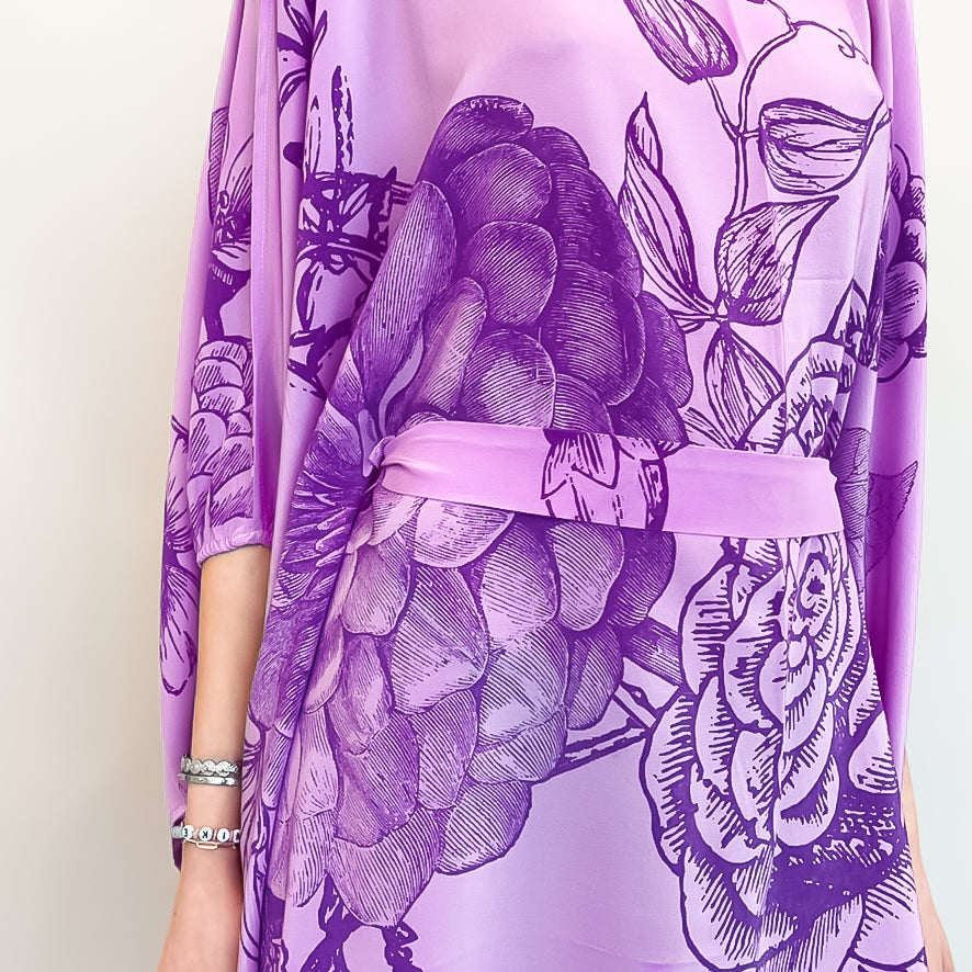FLOWER EXPLOSION EVENING DRESS