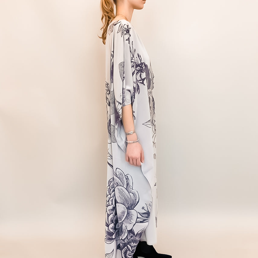 FLOWER EXPLOSION EVENING DRESS
