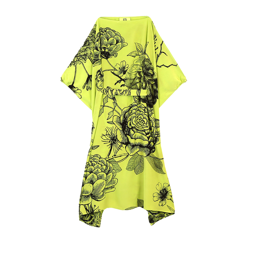 FLOWER EXPLOSION EVENING DRESS