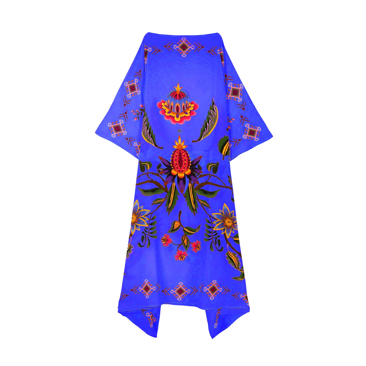 ETHNO FLORAL SILK TUNIC