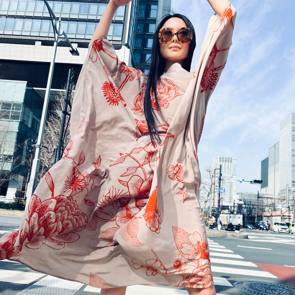 FLOWER EXPLOSION EVENING DRESS