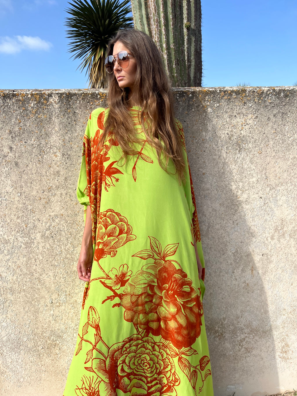 FLOWER EXPLOSION EVENING DRESS