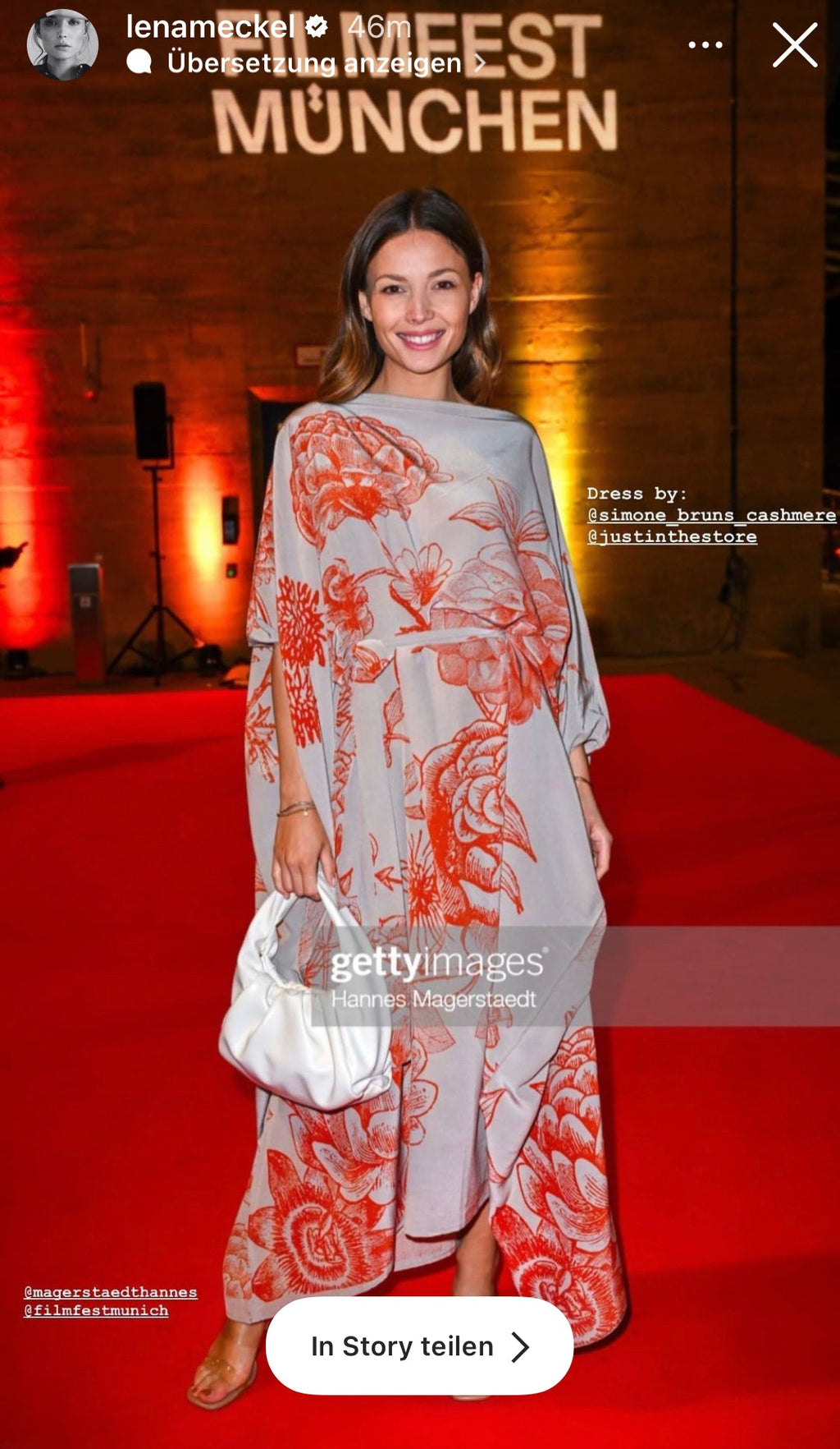 FLOWER EXPLOSION EVENING DRESS