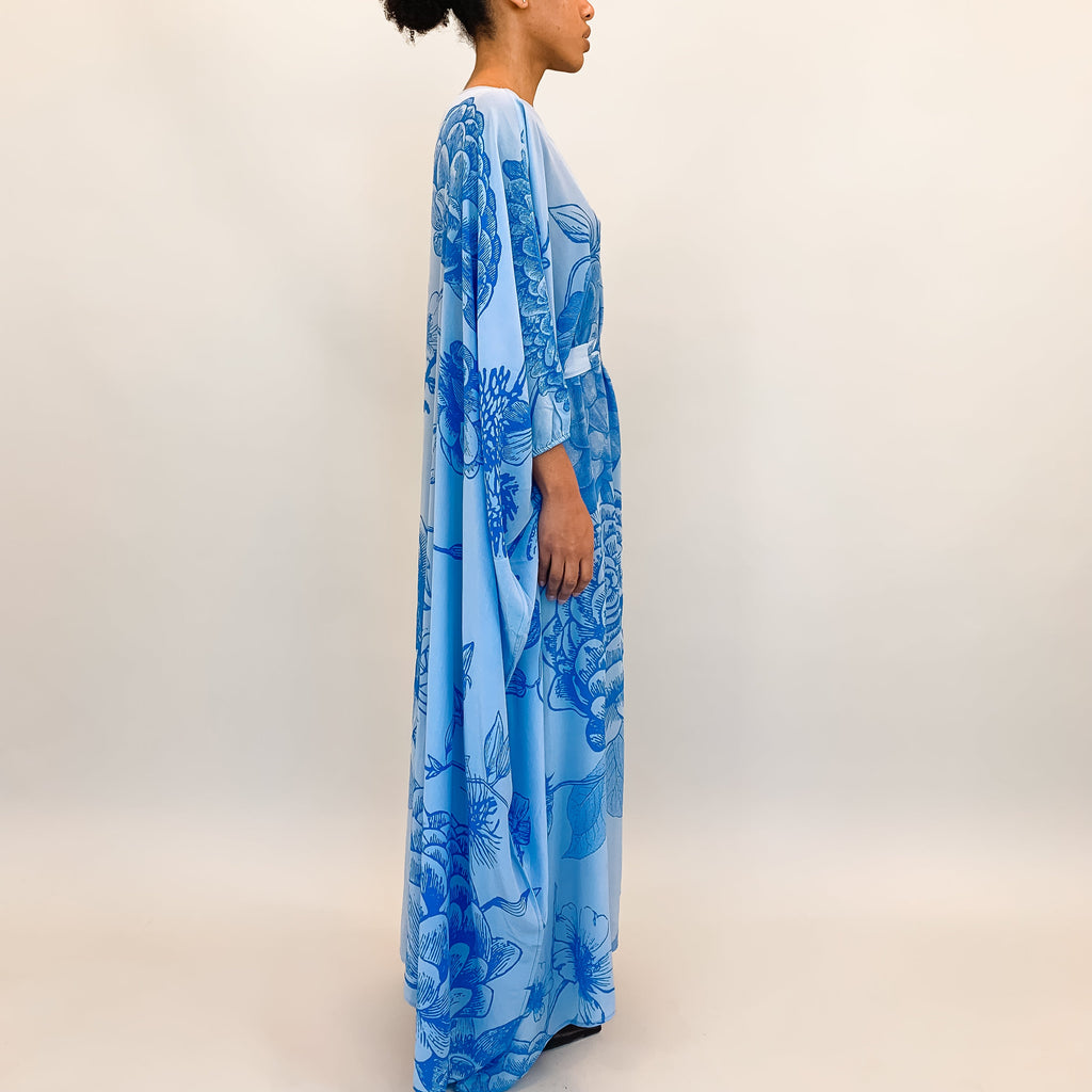 FLOWER EXPLOSION EVENING DRESS