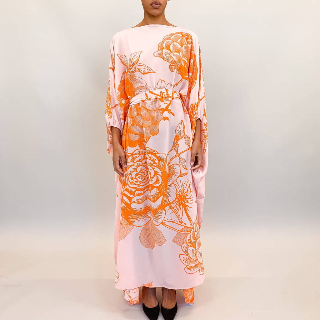 FLOWER EXPLOSION EVENING DRESS