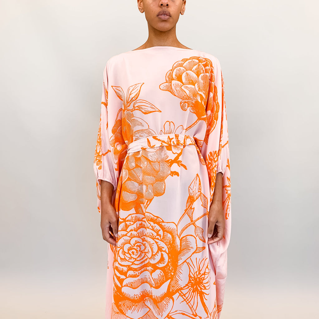 FLOWER EXPLOSION EVENING DRESS