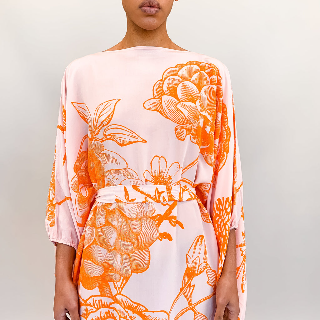 FLOWER EXPLOSION EVENING DRESS