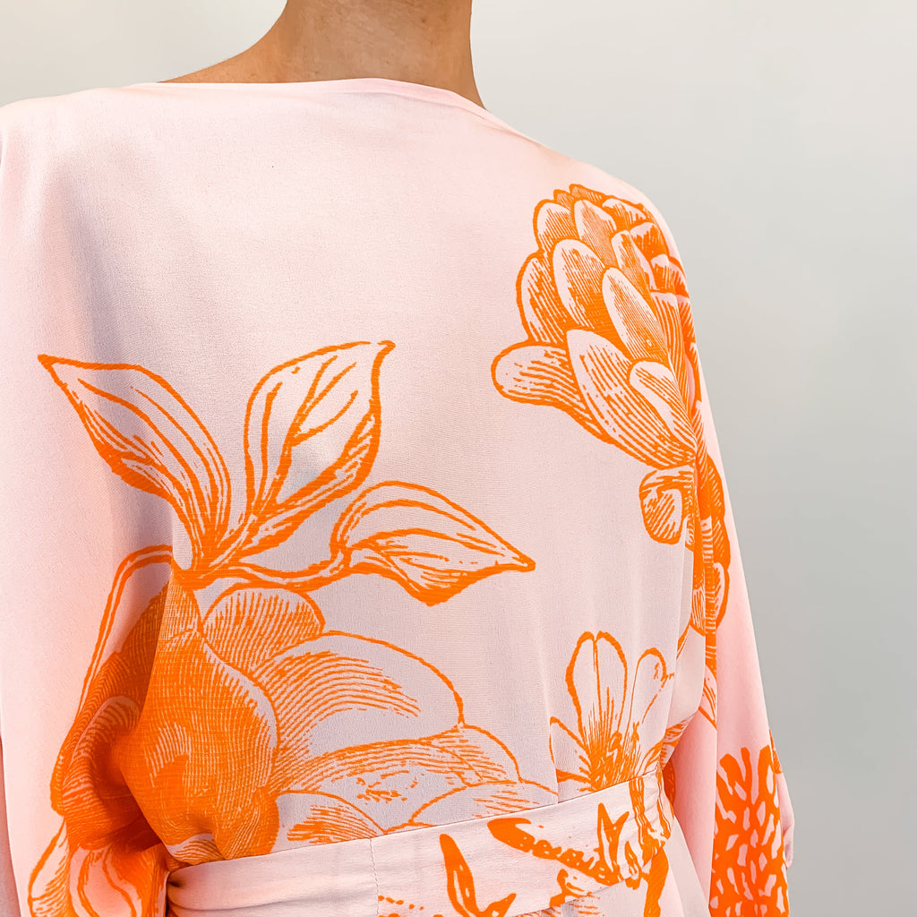 FLOWER EXPLOSION EVENING DRESS