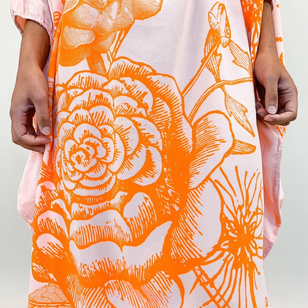 FLOWER EXPLOSION EVENING DRESS
