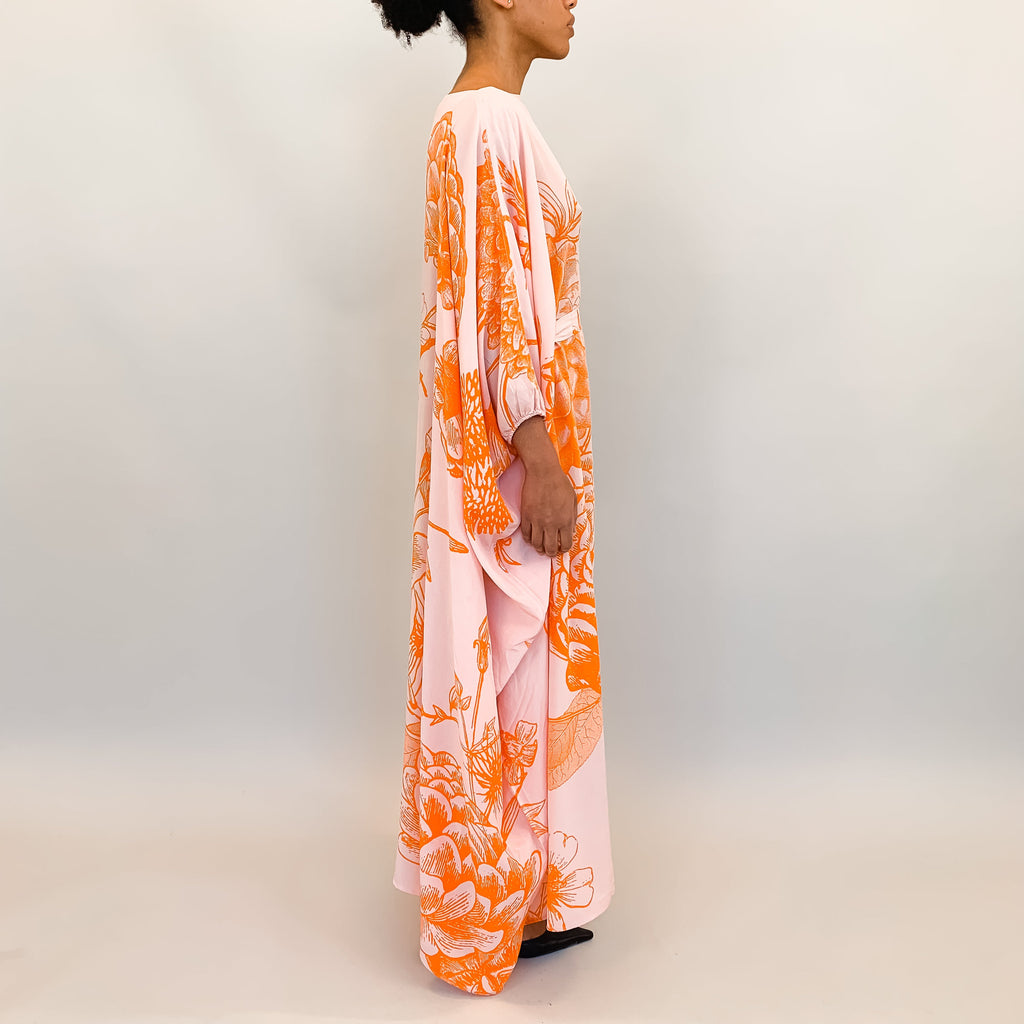 FLOWER EXPLOSION EVENING DRESS