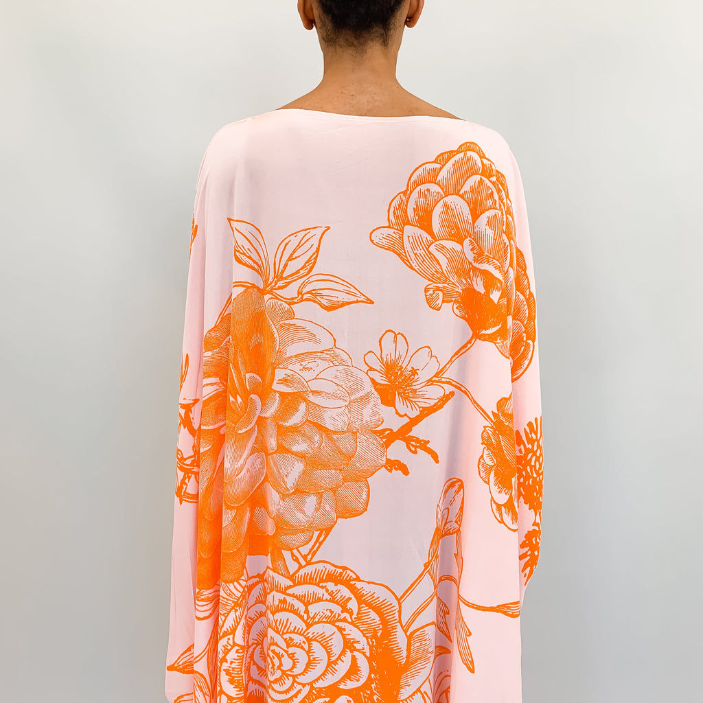 FLOWER EXPLOSION EVENING DRESS