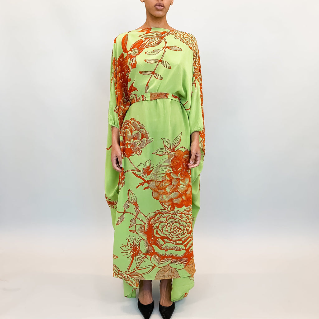 FLOWER EXPLOSION EVENING DRESS