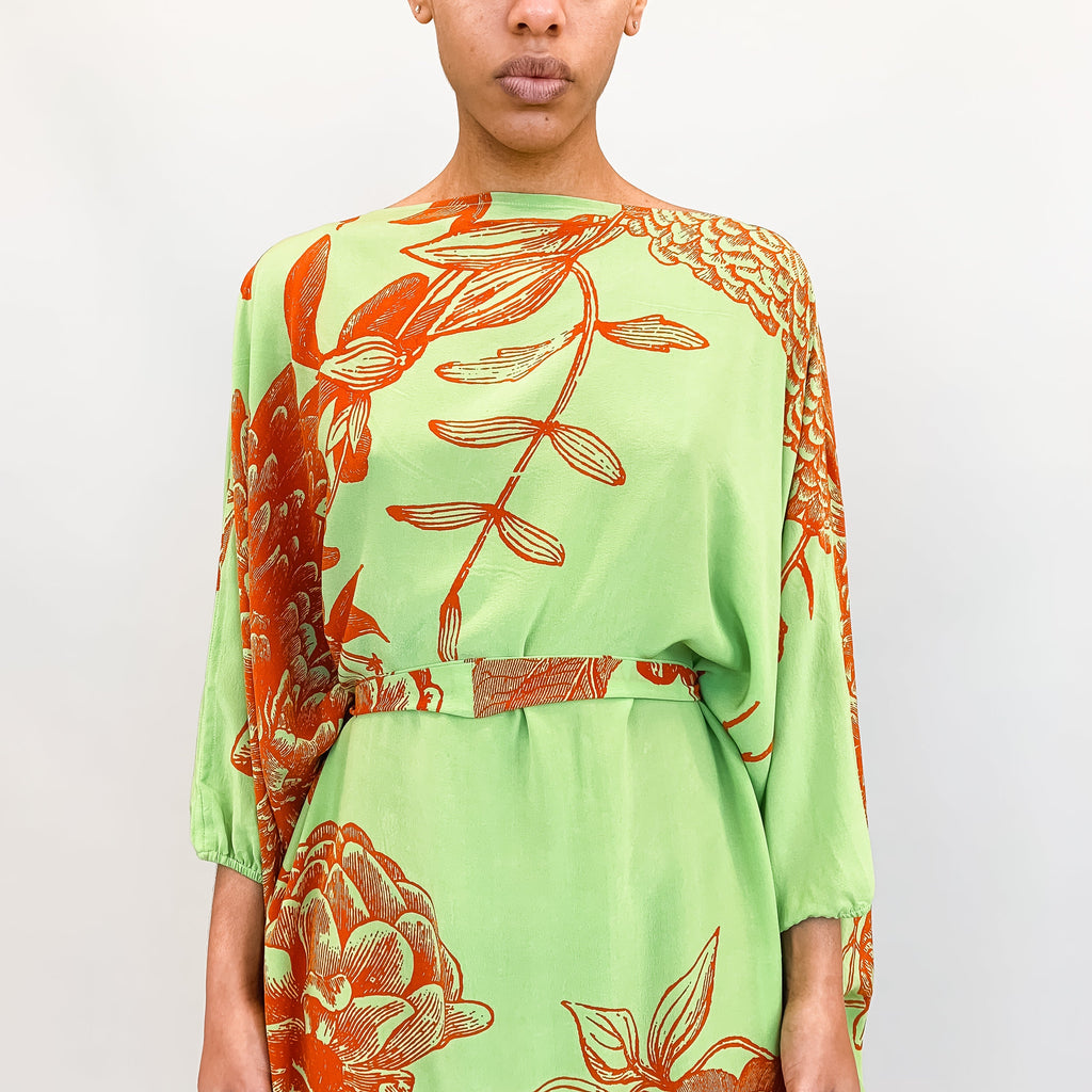 FLOWER EXPLOSION EVENING DRESS