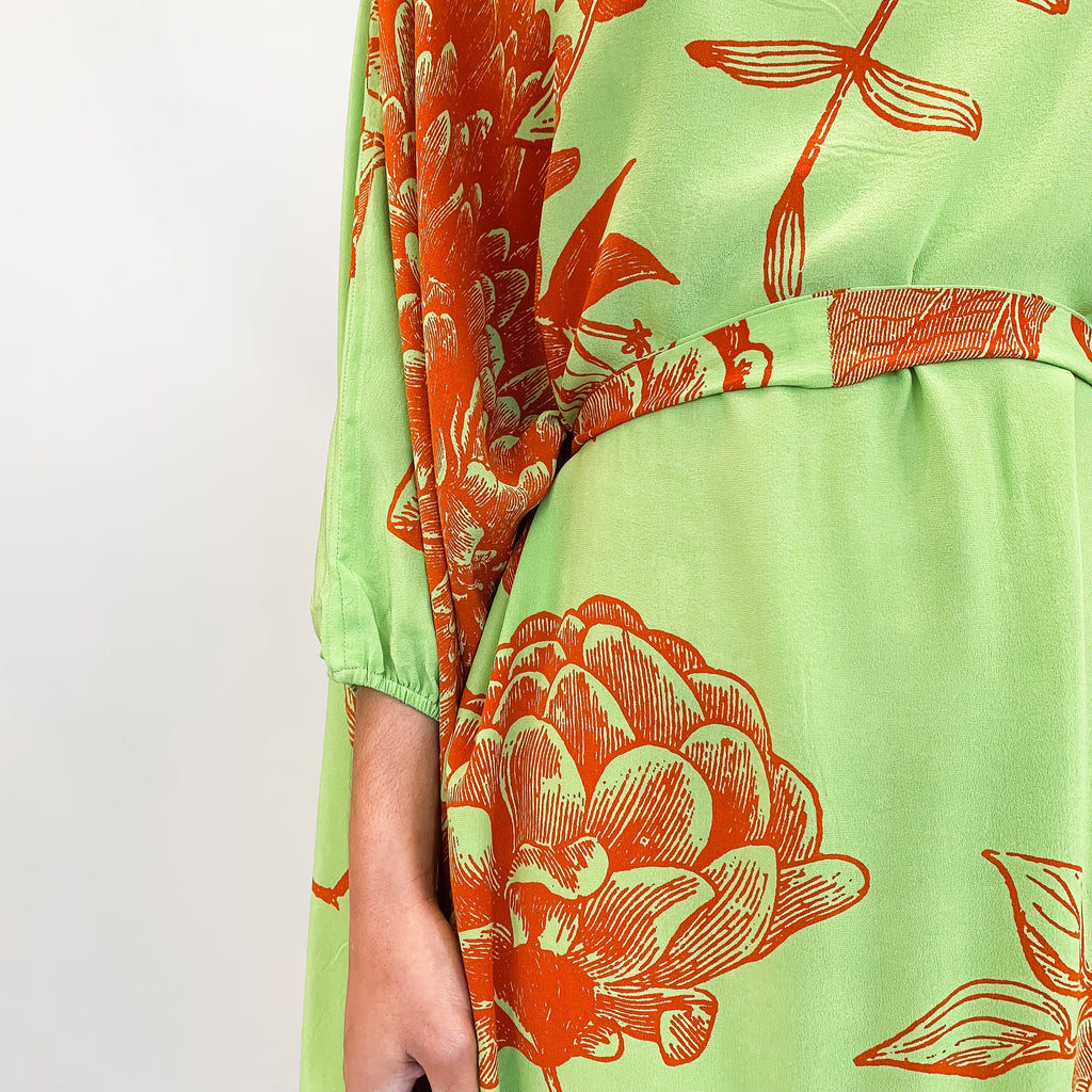 FLOWER EXPLOSION EVENING DRESS