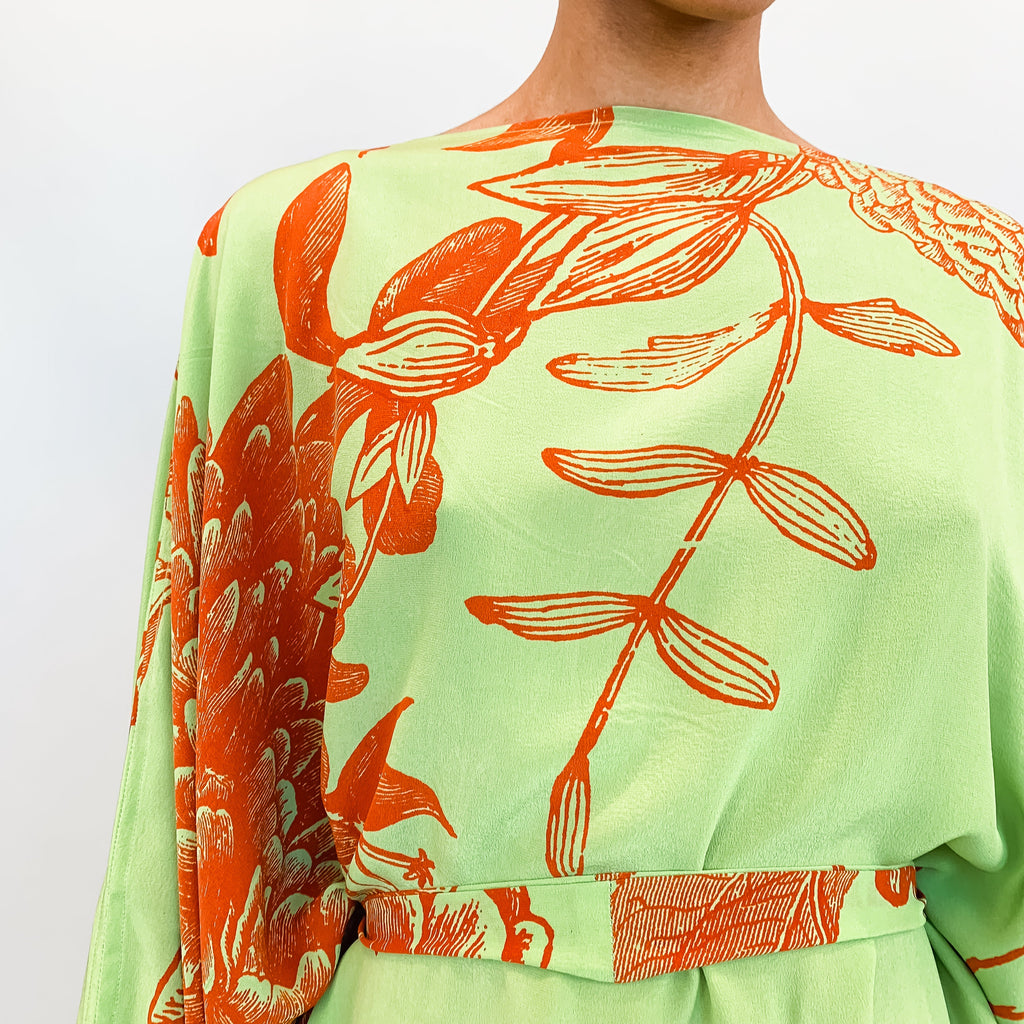 FLOWER EXPLOSION EVENING DRESS