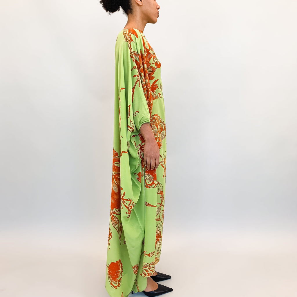 FLOWER EXPLOSION EVENING DRESS