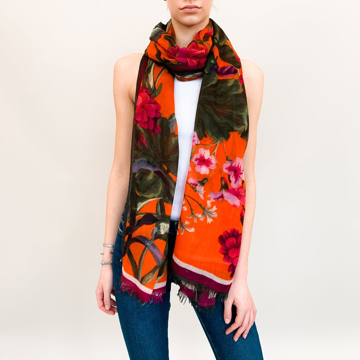 SPRING BLISS CASHMERE SCARF