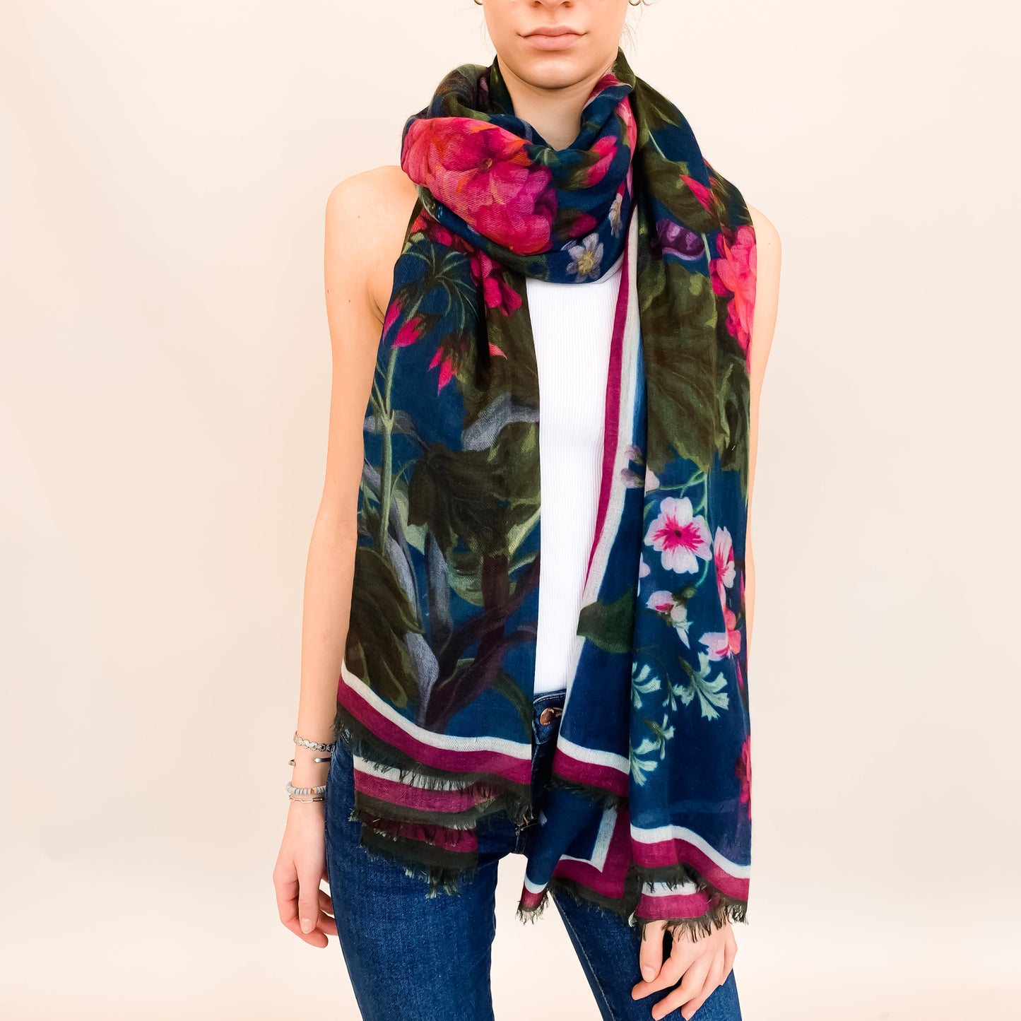 SPRING BLISS CASHMERE SCARF