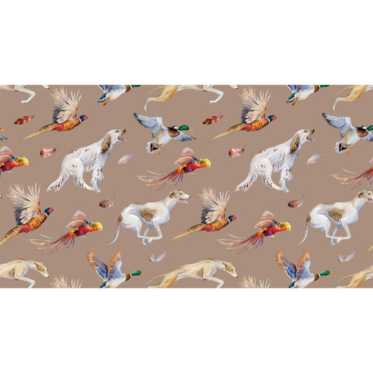 DOGS & BIRDS CASHMERE SCARF