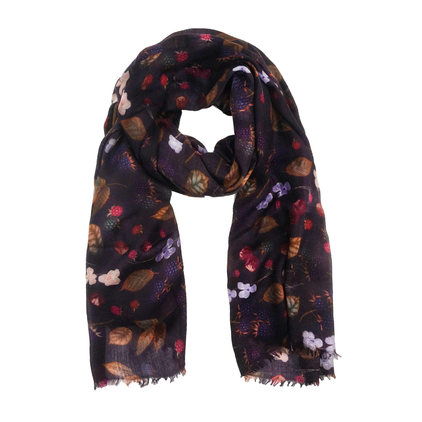 BERRY CASHMERE SCARF