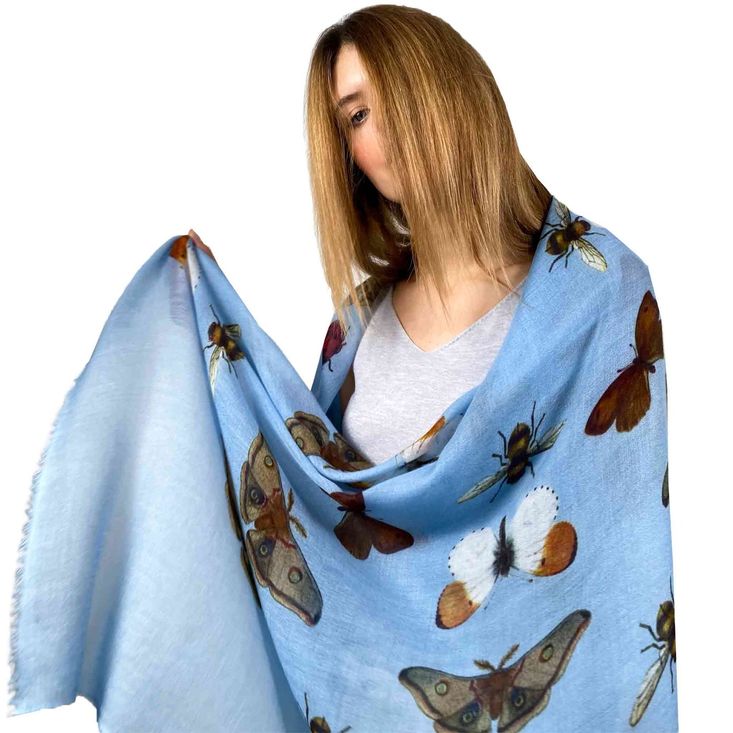 BUTTERFLY DANCE CASHMERE SCARF