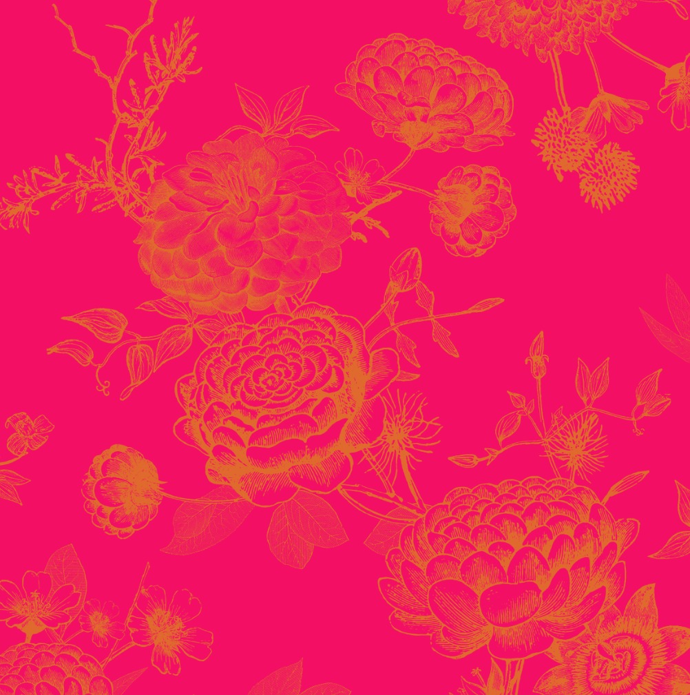 FLOWER EXPLOSION EVENING DRESS