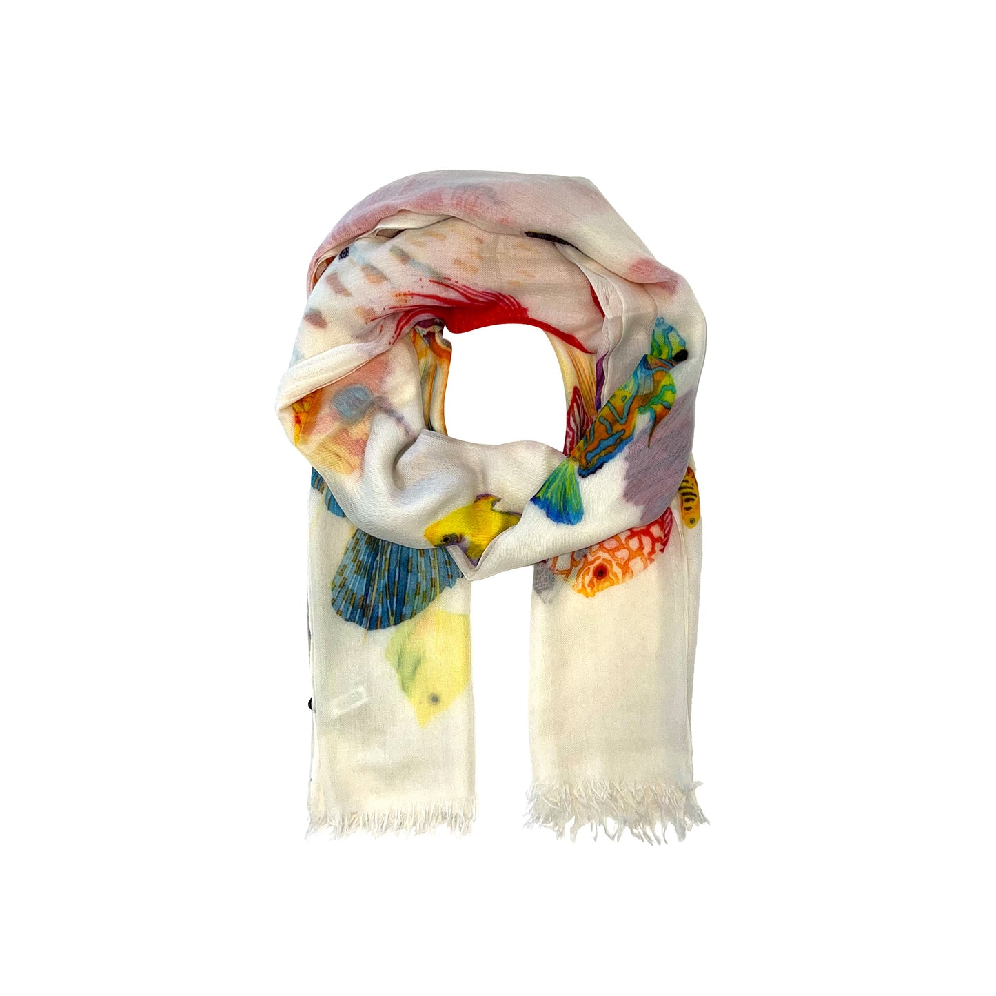 FISH TALE CASHMERE SCARF